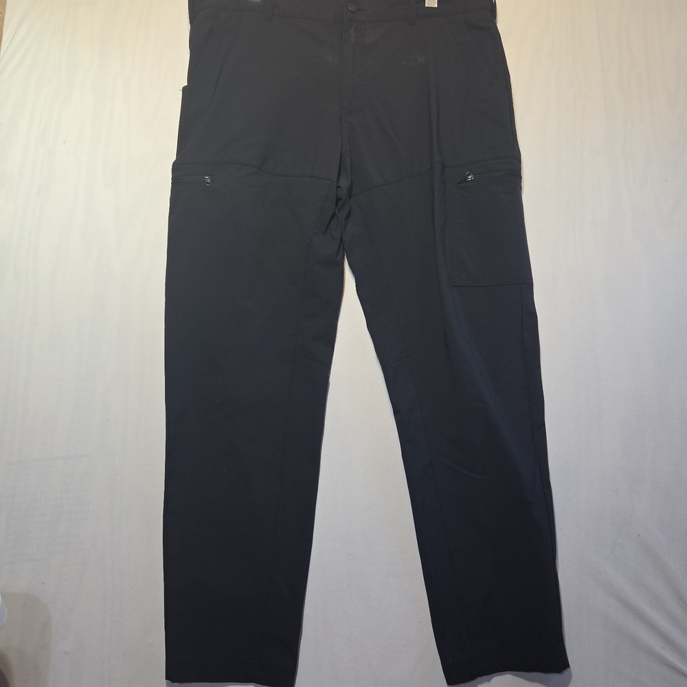 Magellan Outdoors Pro Fish Pants Mens 40W Black Stretch Fishing Cargo 30 Inseam